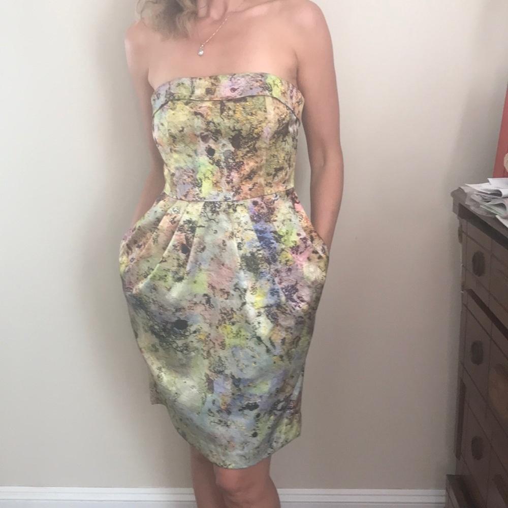 Strapless Painted Mini